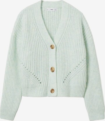 Cardigan 'Antonia' MANGO en vert : devant