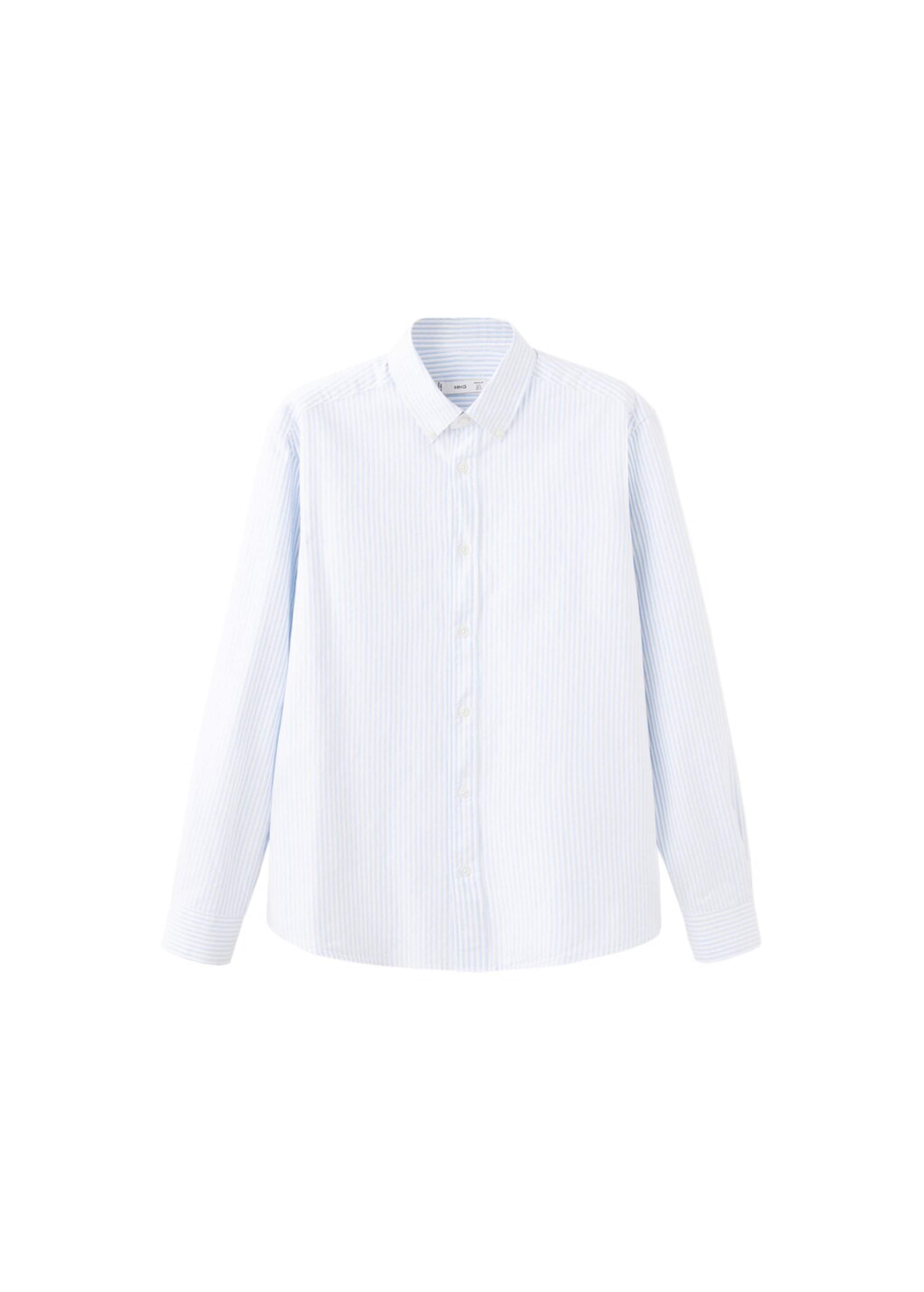 MANGO MAN Regular fit Button Up Shirt in Blue: front