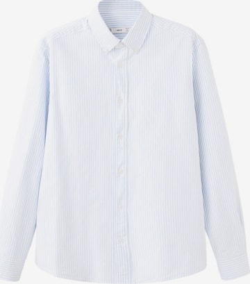MANGO MAN Button Up Shirt in Blue: front