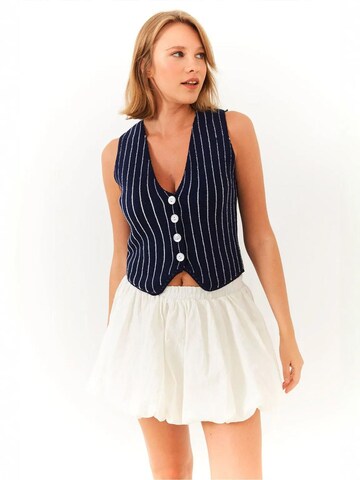 Bianco Lucci Vest in Blue