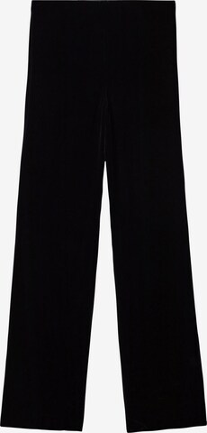 MANGO Loose fit Pants 'Hackney' in Black: front