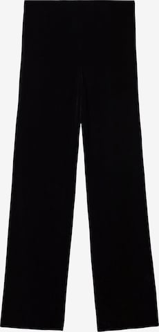 Loosefit Pantaloni 'Hackney' de la MANGO pe negru: față