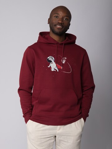Felpa ' Superastronaut ' di Watapparel in rosso: frontale