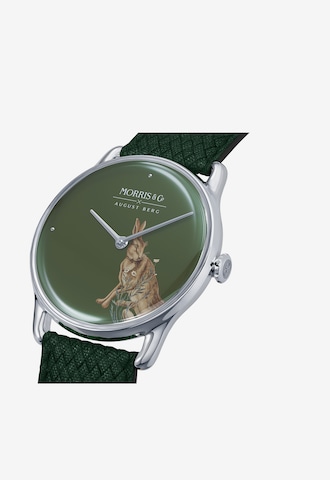 August Berg Analoog horloge 'Morris & Co.' in Groen