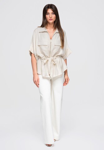 Ombre Bluse in Beige