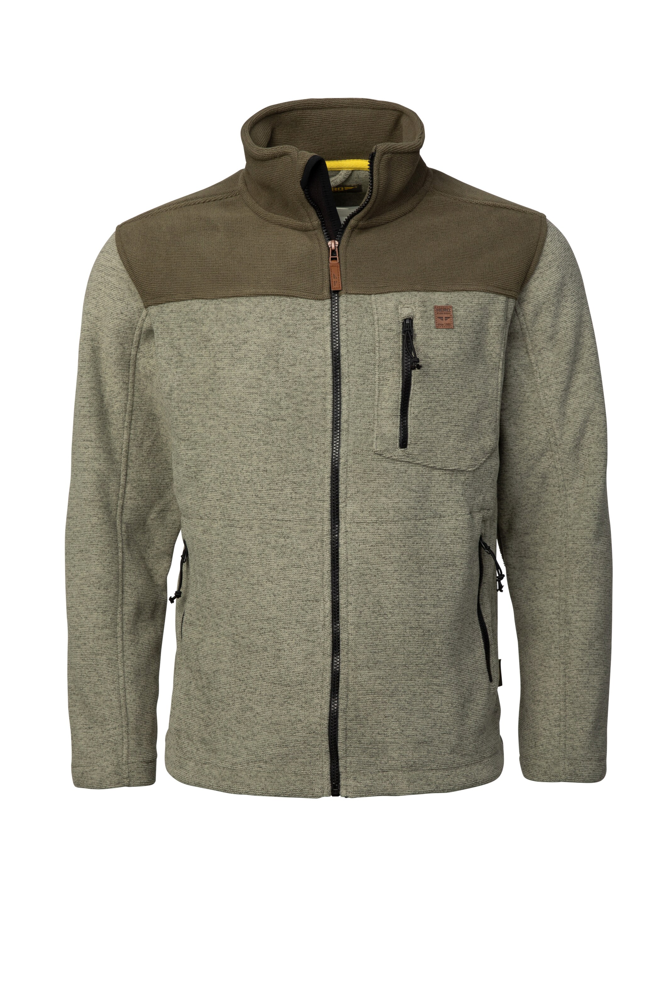 Hero Fleecejacke 'Joel' in Grün: Vorderseite