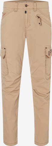 TIMEZONE Regular Cargo Jeans 'Roger TZ' in Beige: front