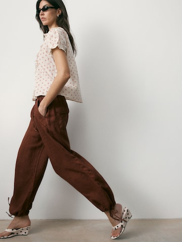 Wide Leg Pantalon Bhoem en marron