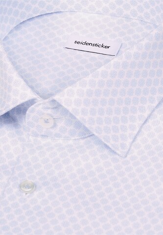 Coupe regular Chemise business 'Smart Essentials' SEIDENSTICKER en bleu