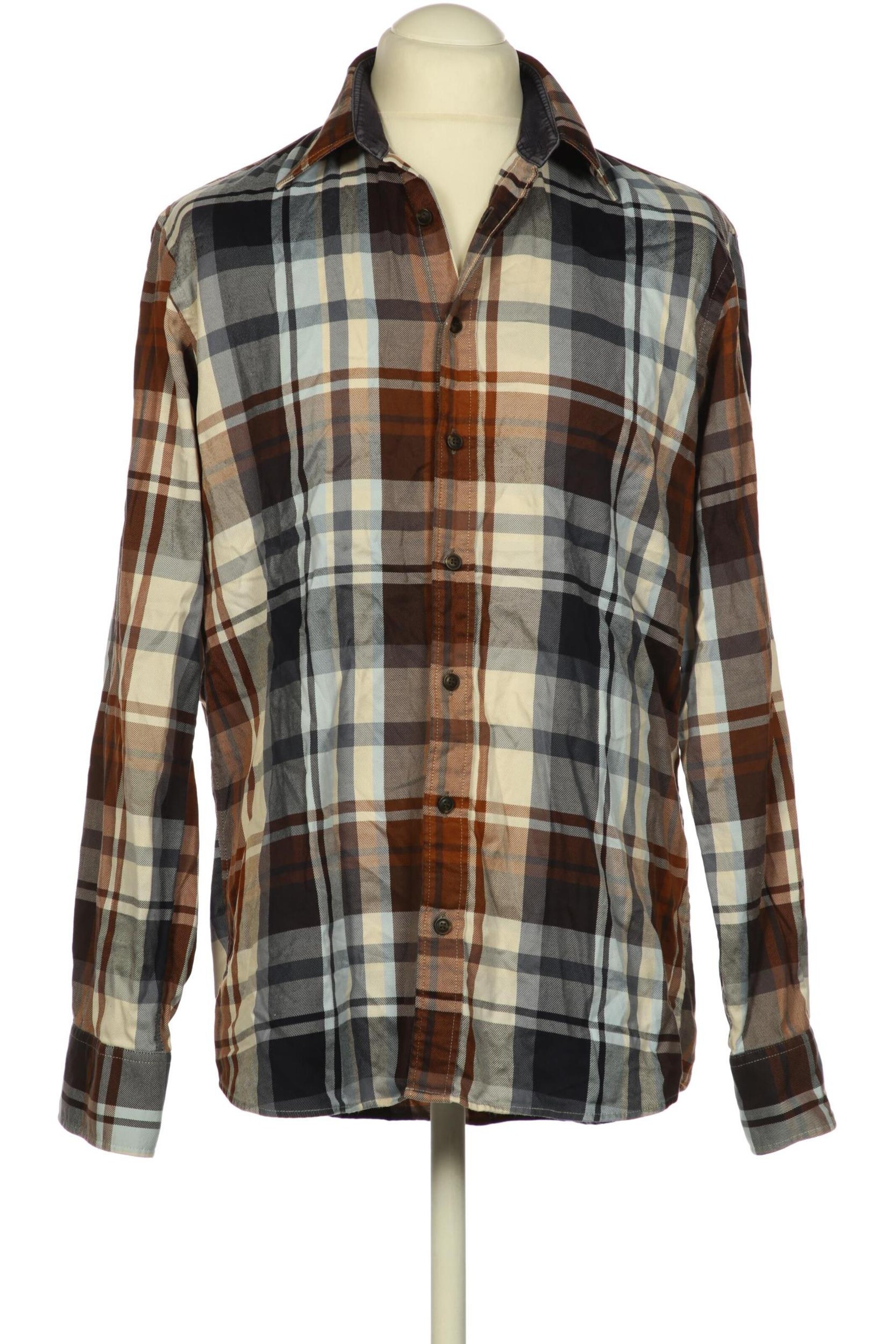 OLYMP Button Up Shirt in L in Beige: front