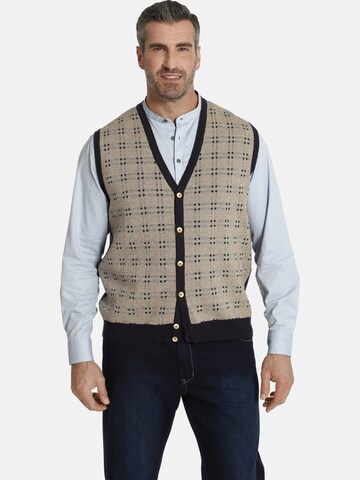 Charles Colby Vest 'Duke Issur' in Beige: front