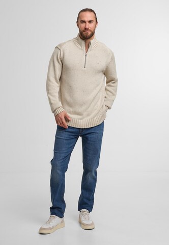 INDICODE JEANS Sweater 'Oscarlo' in Beige