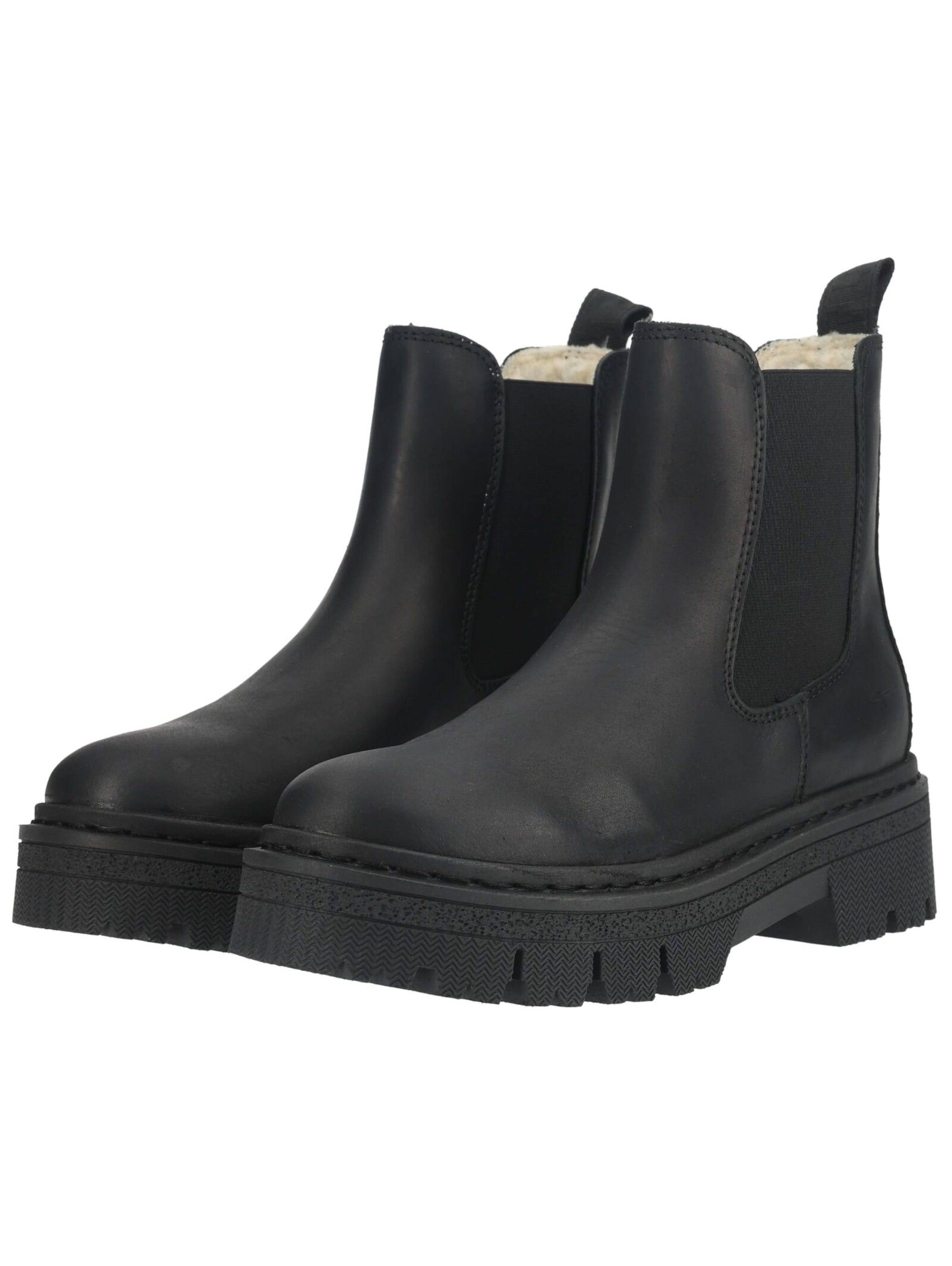 Tamaris Chelsea Boots in Schwarz