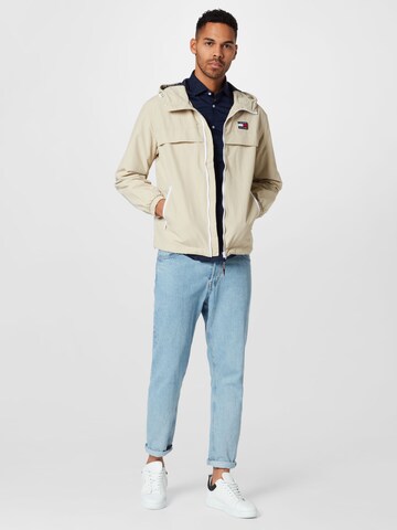 Tommy Jeans Between-Season Jacket 'Chicago' in Beige