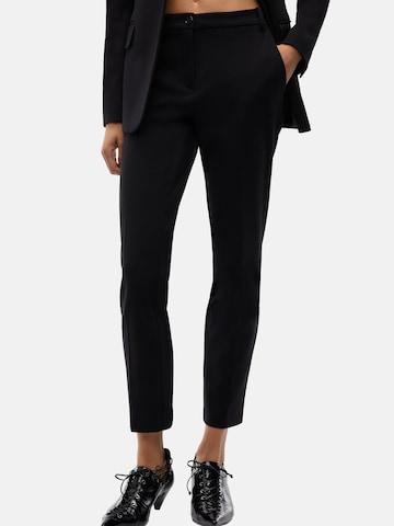 regular Pantaloni 'PINKO BELLO PANTALONE PUNTO STOFFA CON BOTTONE ESTERNO PANTALONE' di PINKO in nero
