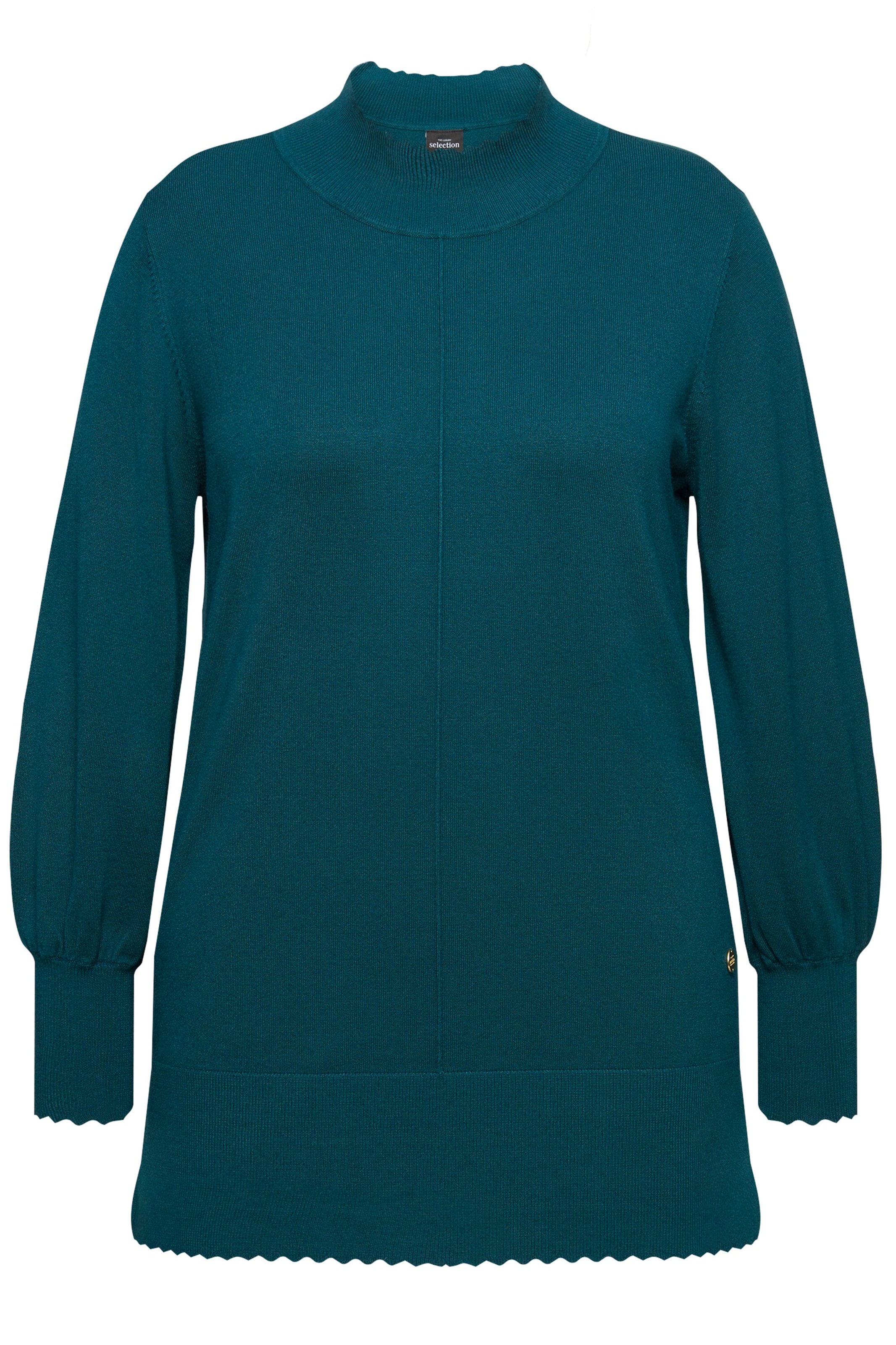 Ulla Popken Πουλόβερ σε μπλε: μπροστά