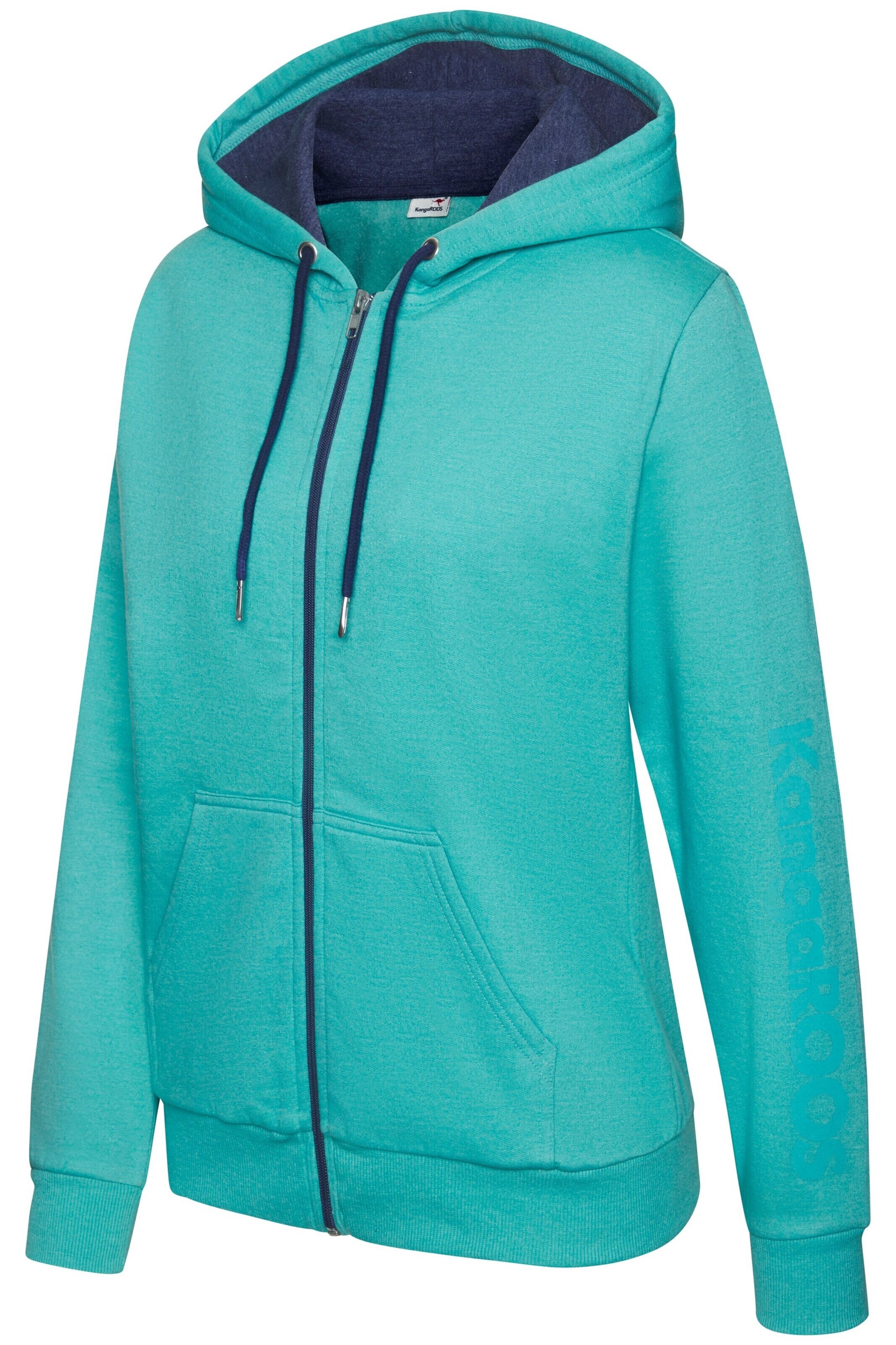 KangaROOS Zip-Up Hoodie in Green