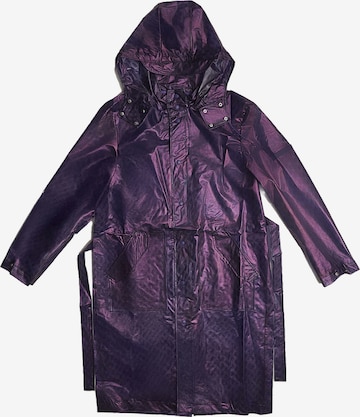 THE ODDS Functionele mantel 'Print Raincoat/ LMTD edition' in Zwart: voorkant