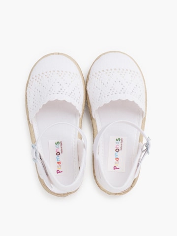 Sandales Pisamonas en blanc
