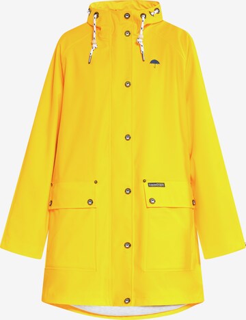 Manteau fonctionnel Schmuddelwedda en jaune : devant