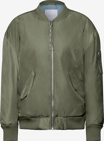 Street One Studio Between-Season Jacket in Green: front
