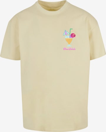Merchcode Shirt 'Pina Colada' in Geel: voorkant