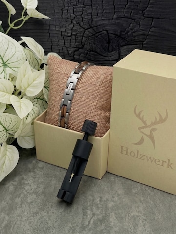 Holzwerk Armband 'BEVERSEE' in Zilver