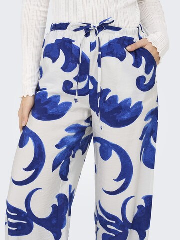 JDY Wide leg Trousers 'JDYMay' in Beige