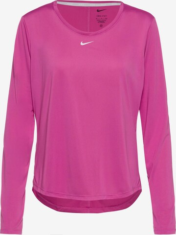 NIKE Performance Shirt 'One' in Pink: front