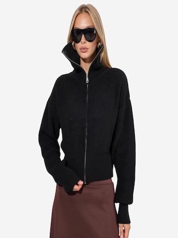 Cardigan Viorna en noir : devant