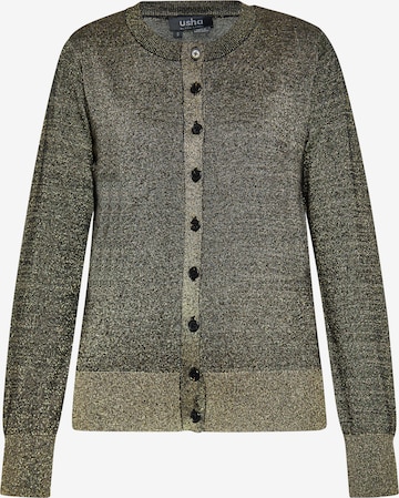 Cardigan usha BLACK LABEL en noir : devant