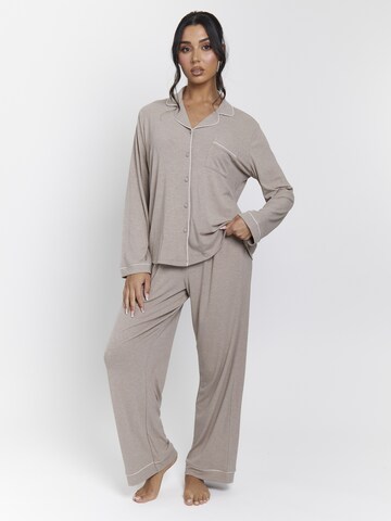 Loungeable Pajama in Beige: front