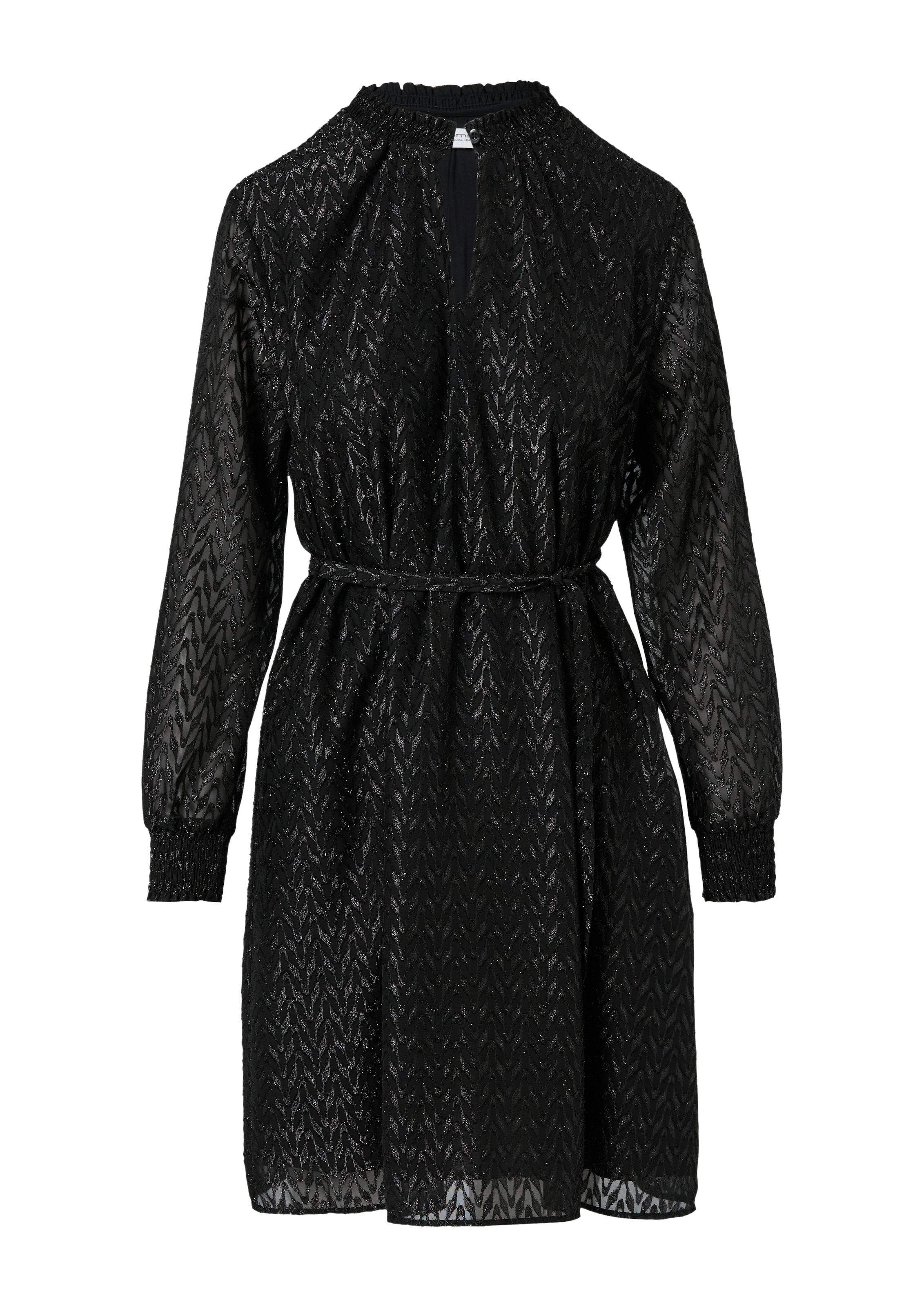 comma casual identity Kleid in Schwarz: Vorderseite