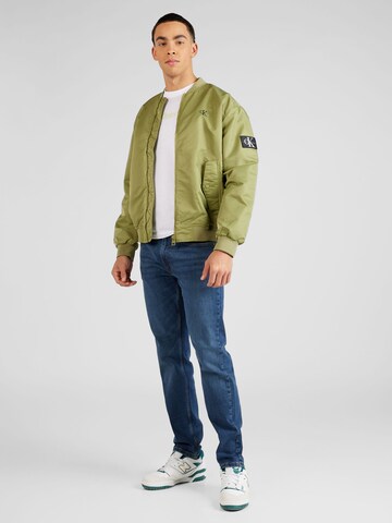 Veste mi-saison Calvin Klein Jeans en vert