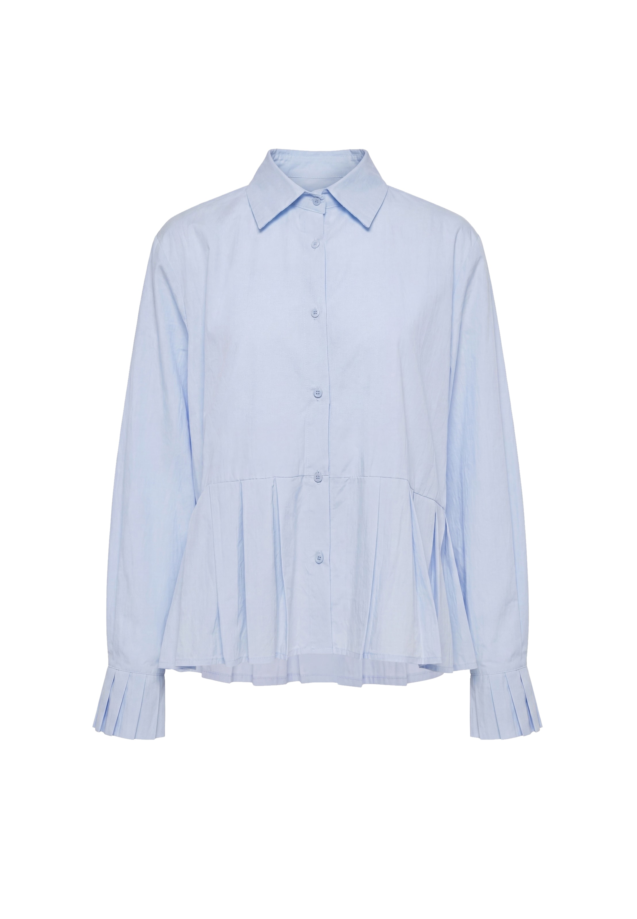 faina Blouse 'Feminine' in Blauw: voorkant