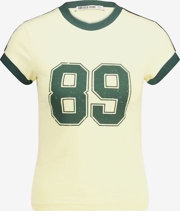 America Today T-Shirt in Gelb: Vorderseite