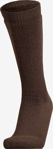 UphillSport Athletic Socks 'INARI' in Brown: front