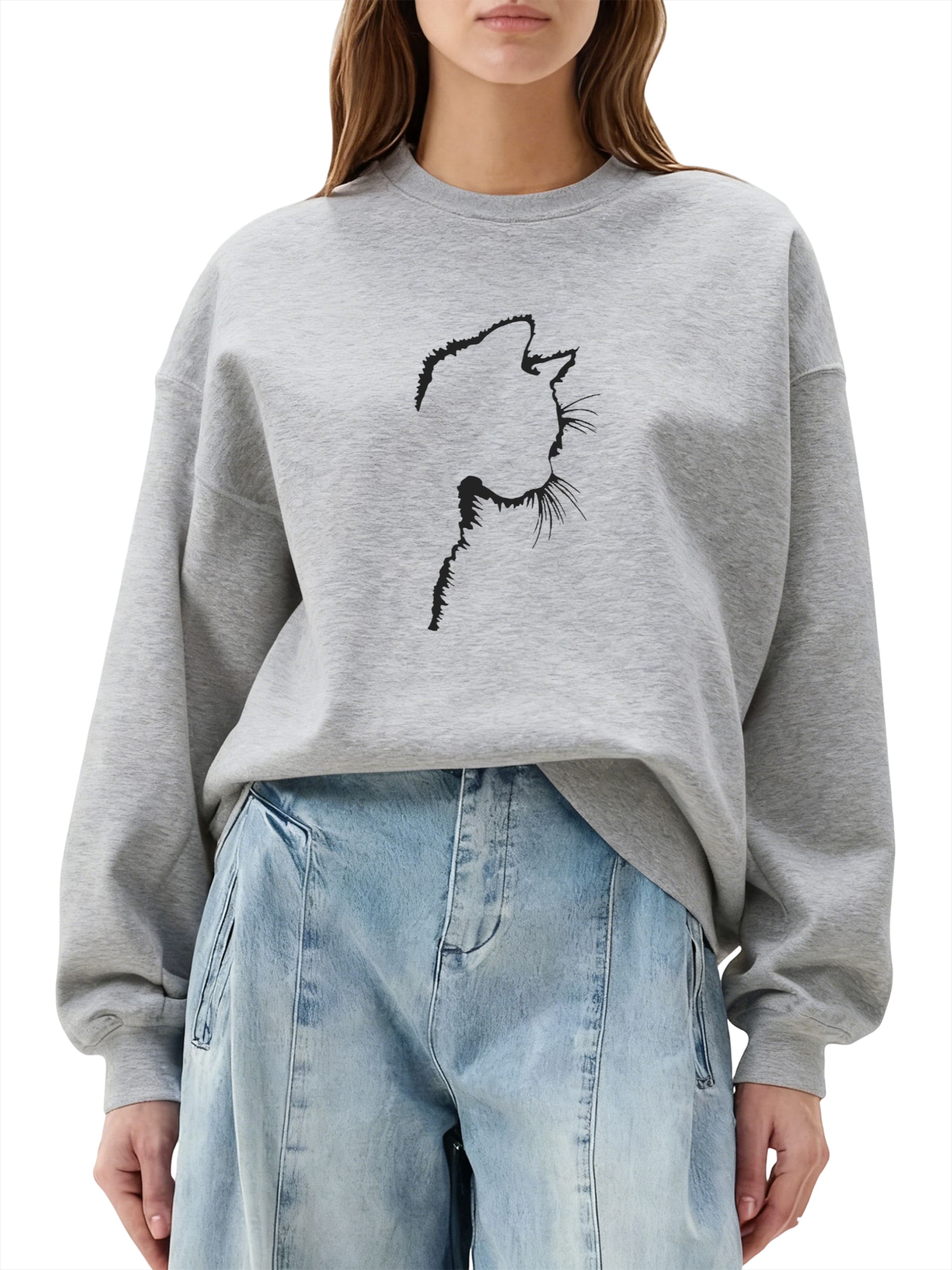 GORHEY Sweatshirt in Grey: front