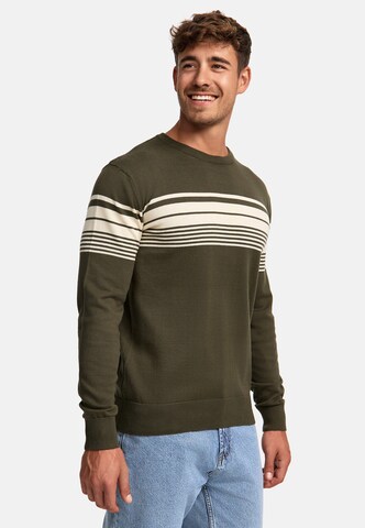 INDICODE JEANS Trui 'League' in Groen