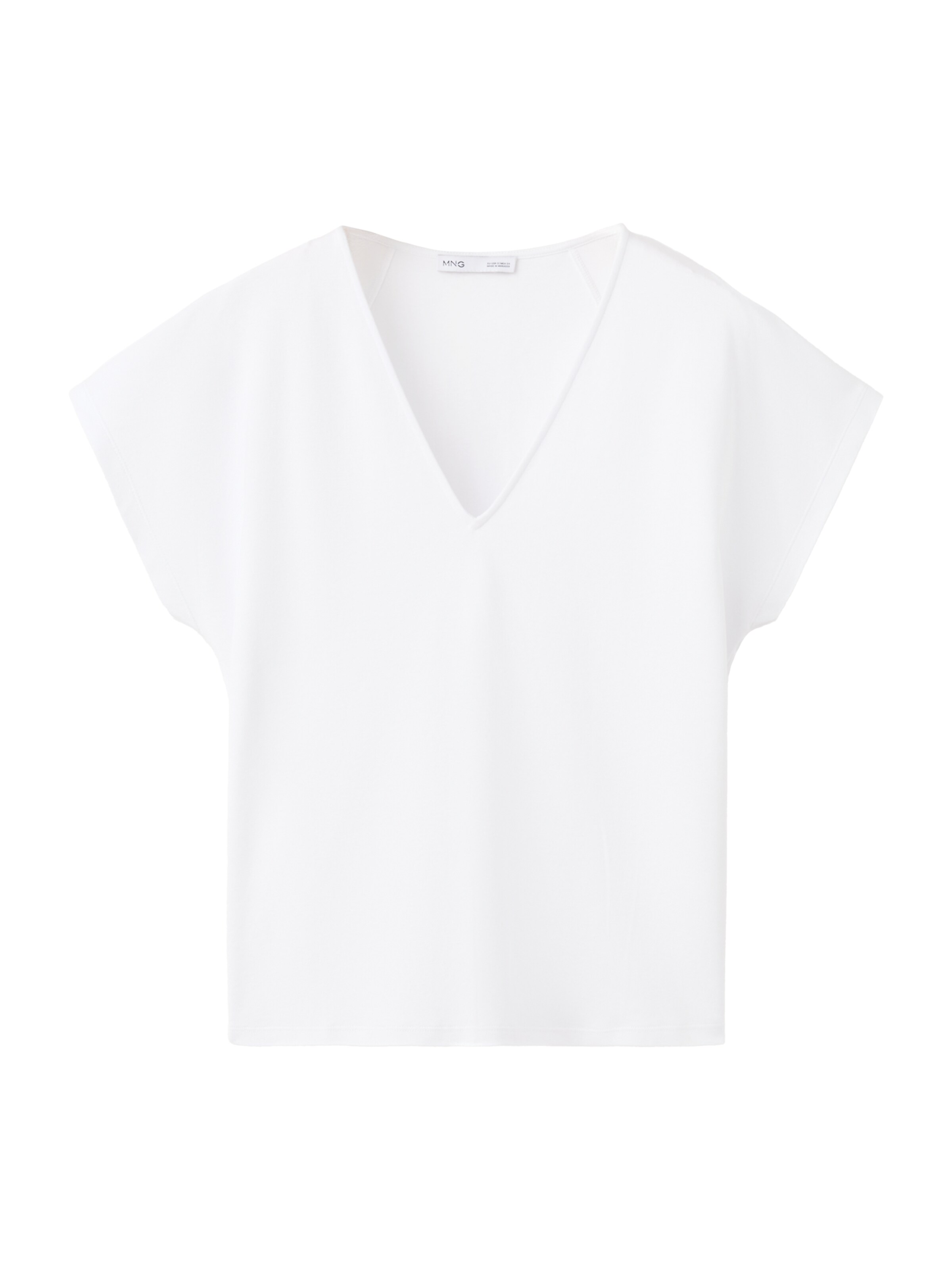 Tricou de la MANGO pe alb: față