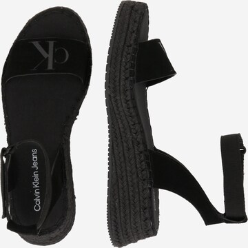 Calvin Klein Jeans Sandalen met riem in Zwart