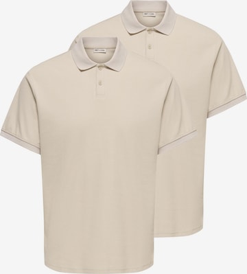 Only & Sons Shirt 'Ben' in Beige: front