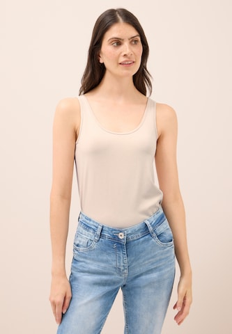 CECIL Top in Beige: front