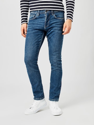 Coupe slim Jean ESPRIT en bleu : devant