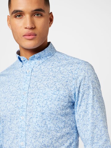 s.Oliver Regular fit Button Up Shirt in Blue