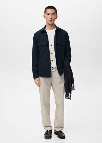 MANGO MAN Between-Season Jacket 'Margon' in Blue