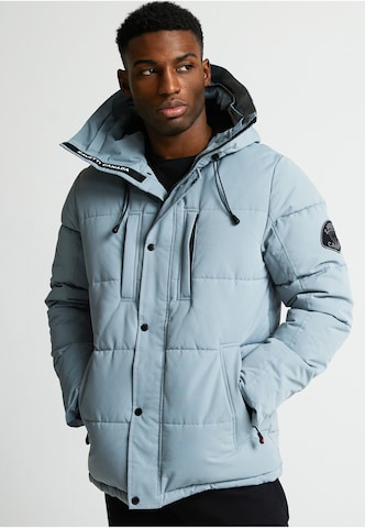 Zavetti Canada Between-seasons parka 'Oshawa 2.0' in Blue: front