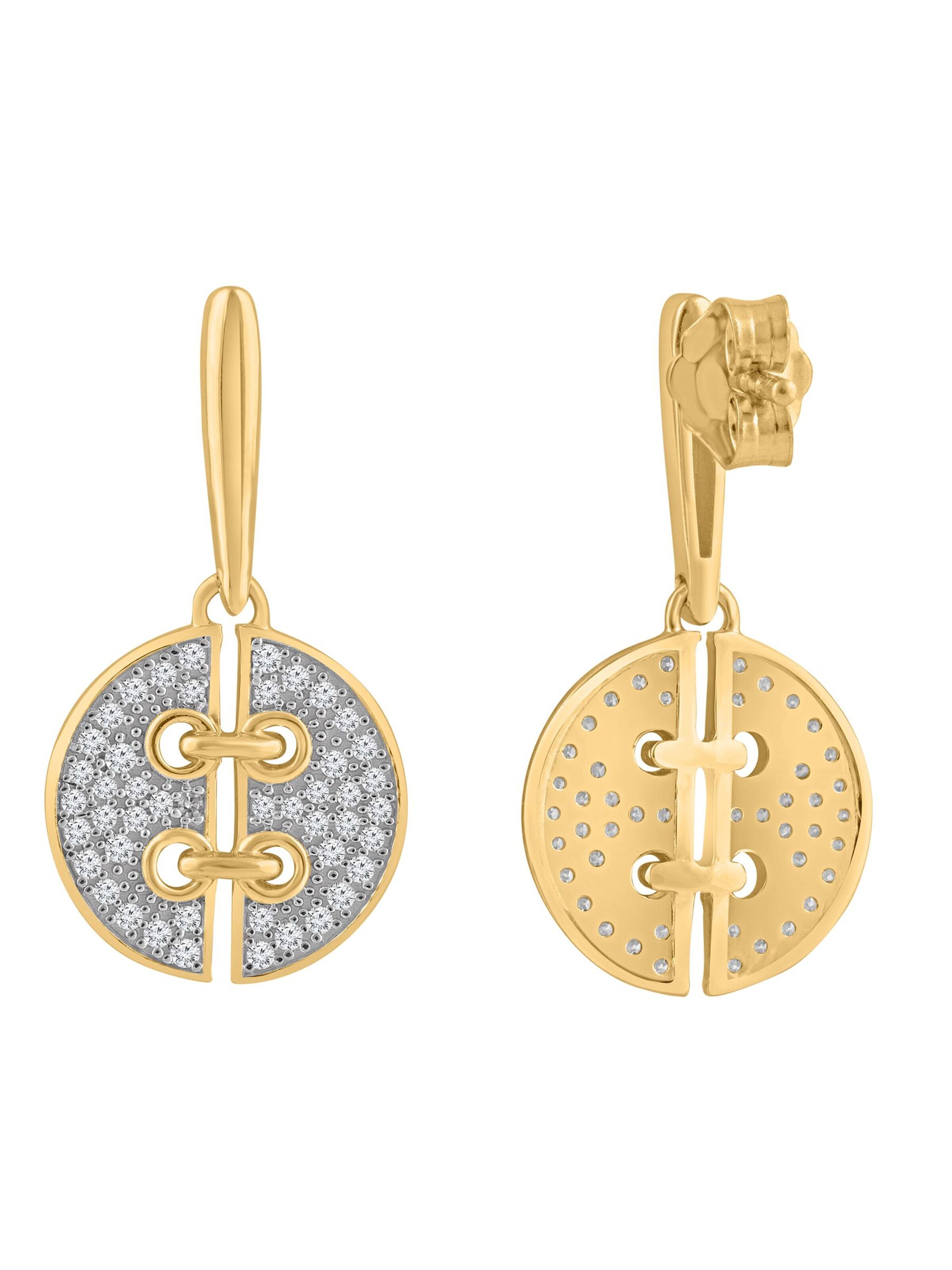 Diamant Exquis - Pendientes en oro