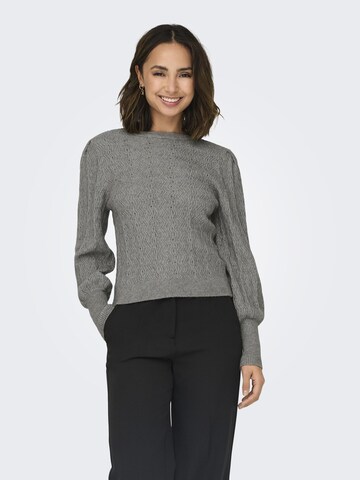 Pull-over 'ONLKatia' ONLY en gris : devant
