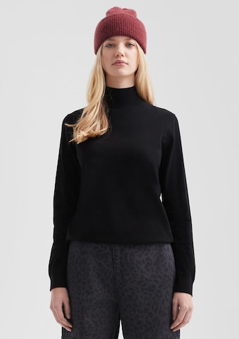 Pull-over QS en noir : devant